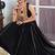 Elegant Black Rayon and plain with gamthi work and gota patti lace border black color lehenga choli