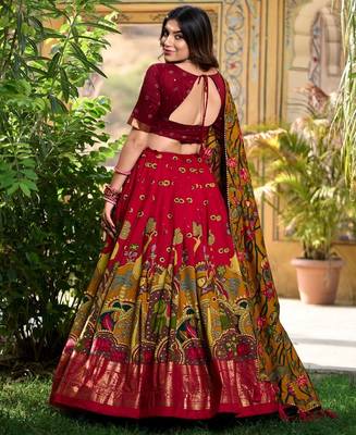 Traditional kalamkari print Lehenga set 2