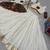 White Navratri Gamthi work Cotton kediya with lehenga