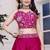 Blouse beautiful chinon fabric with exclusive beads work and adjustable clip on shoulder belt