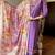 Lavender viscose chanderi heavy thread embroidery work with printed dupatta kurta pant set