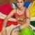 Vibrant Multicolor Traditional Lehenga with Mirror Work Crop Top