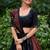 Elegant Black Lehenga Choli with Intricate Red Embroidered Dupatta