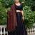 Elegant Black Lehenga Choli with Intricate Red Embroidered Dupatta