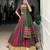 Classic Green and Pink Lehenga with Gold Accents