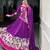 Vibrant Purple Floral Lehenga Choli with Matching Dupatta