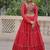 Vibrant Bandhej Printed Red Lehenga with Embroidered Blouse