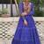 Vibrant Bandhej Printed Royal Blue Lehenga with Embroidered Blouse