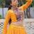 Vibrant Bandhej Printed Yellow Lehenga with Embroidered Blouse