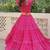 Vibrant Bandhej Printed Pink Lehenga with Embroidered Blouse