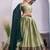 Radiant Olive Green Lehenga with Peacock Motif Border and green Dupatta
