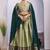 Radiant Olive Green Lehenga with Peacock Motif Border and green Dupatta