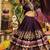 Regal Tradition in Deep Purple Embroidered Lehenga