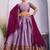 Lavender and Magenta Colour Traditional Lehenga choli with Rich Embellishments