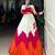 Vibrant Color-Blocked Lehenga with Elegant Crop Top