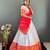 Radiant Grace lehenga choli in White and Red
