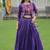 Elegant Purple Lehenga with Vibrant Embroidered Jacket