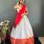 Radiant Grace lehenga choli in White and Red