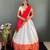 Radiant Grace lehenga choli in White and Red