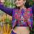 Elegant Purple Lehenga with Vibrant Embroidered Jacket