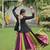Multi-Colored Ethnic Skirt with Embroidered Black Blouse