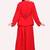 Glamorous Georgette Red Stitched Kaftan with Matching Belt & Handwork Embroidery Detailing