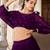 purple Georgette Sequins Embroidered Crop Top Semi Stitch Lehenga