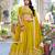 Yellow Art Silk Embroidery work Lehenga Choli with Dupatta