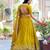 Yellow Art Silk Embroidery work Lehenga Choli with Dupatta