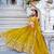 Yellow Art Silk Embroidery work Lehenga Choli with Dupatta