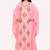 Royal Stitched Kaftan in Peach Pink with Stone and Handwork design 