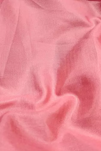 Women's pink modal chanderi hand work unstitched dress material