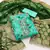 Women's sea green modal chanderi hand work unstitched dress material