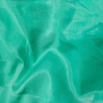 Women's sea green modal chanderi hand work unstitched dress material 3