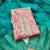 Women's pink banarasi cotton digital print & hand work unstitched dress material
