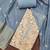Women's beige banarasi cotton digital print & hand work unstitched dress material