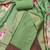 Women's pista organza embroidered handwork unstitched dress material