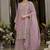 Tansu rose light lavender embroidered cotton kurta sets
