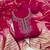 Women's magenta silk embroidered unstitched dress material
