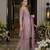 Tansu rose light lavender embroidered cotton kurta sets