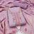 Women's lavender jam cotton embroidered handwork unstitched dress material