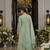 Tansu fern green embroidered cotton kurta sets