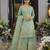 Tansu fern green embroidered cotton kurta sets