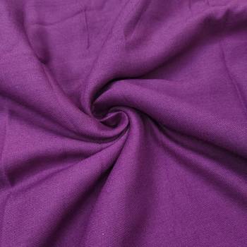 Women's purple banarasi cotton digital print & hand work unstitched dress material 4