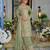 Farz pista green embroidered chinon kurta sets