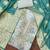 Women's sky blue chanderi embroidered handwork unstitched dress material