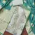 Women's sky blue chanderi embroidered handwork unstitched dress material