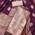 Women's lilac chanderi embroidered handwork unstitched dress material