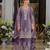 Tansu orchid light purple embroidered chinon kurta sets