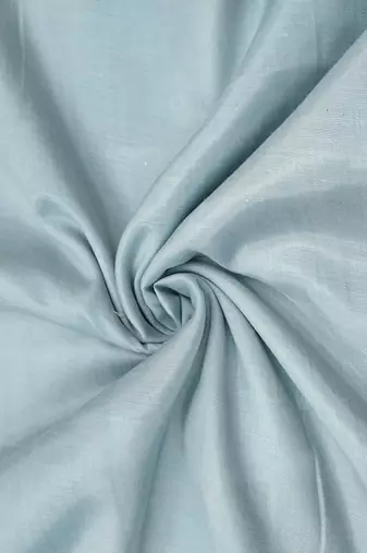 Women's sky blue chanderi embroidered handwork unstitched dress material
